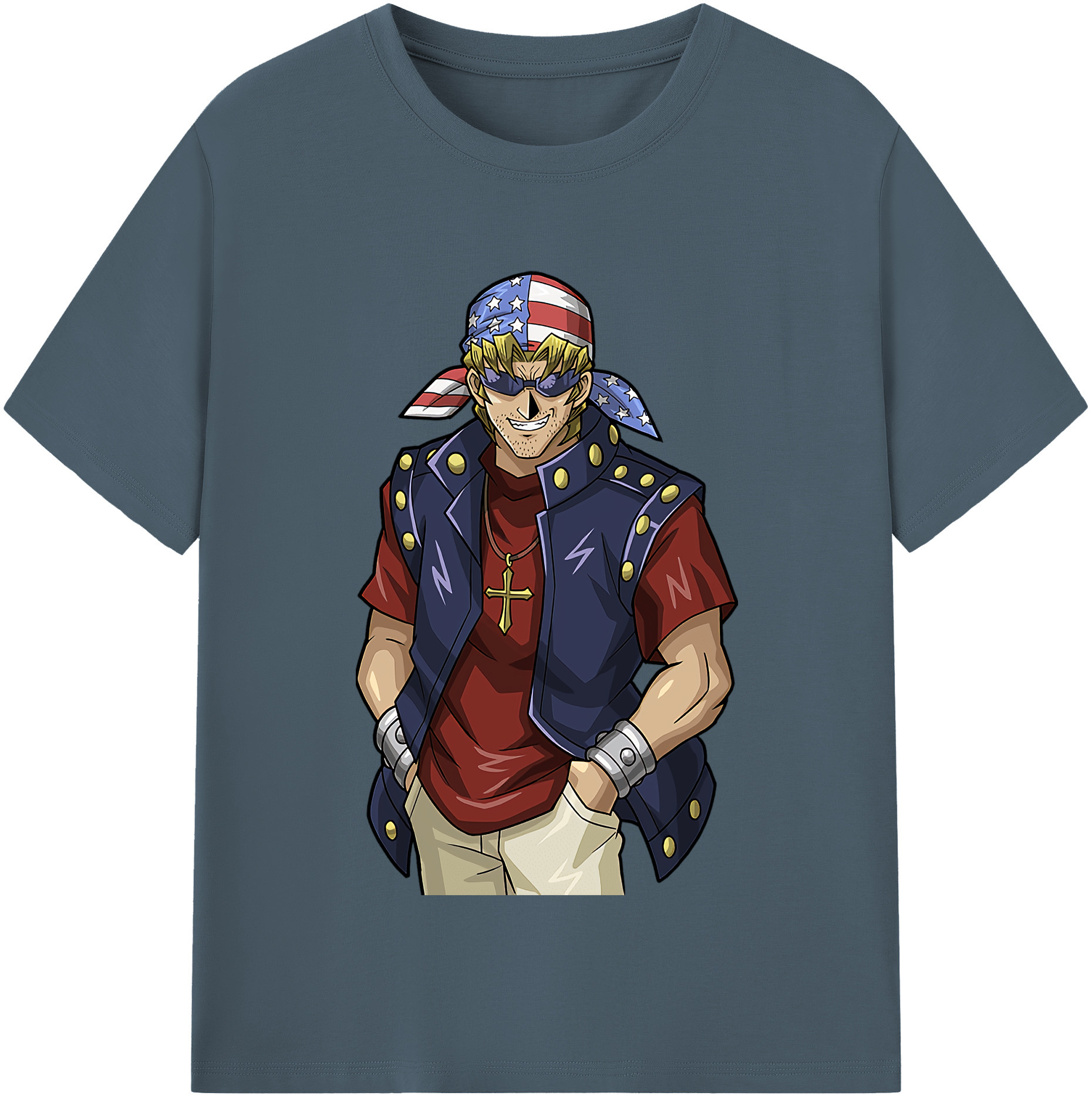 （画像用） 遊☆戯☆王 Yu-Gi-Oh! 綿100％半袖Tシャツ（フロントプリント）